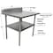 Bk Resources Work Table 16/304 Stainless Steel With Undershelf, 5"Riser 36"Wx30"D CVTR5-3630 - alternate 4
